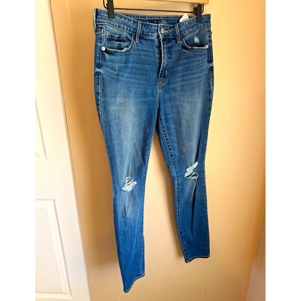 Old Navy Women’s Size 8 Blue Medium Wash High Rise Skinny Stretch Jeans